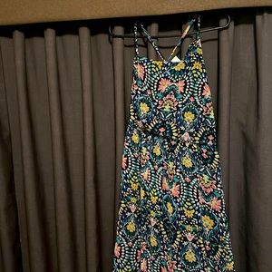 Multi colored maxi dress ankle length